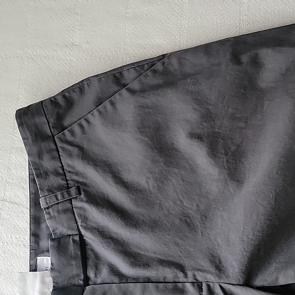 Women's Calvin Klein Dress Stretch Capris, Color Gray, Size 4 - Picture 3 of 10
